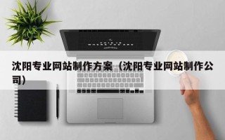 霍邱沈阳专业网站制作方案（沈阳专业网站制作公司）